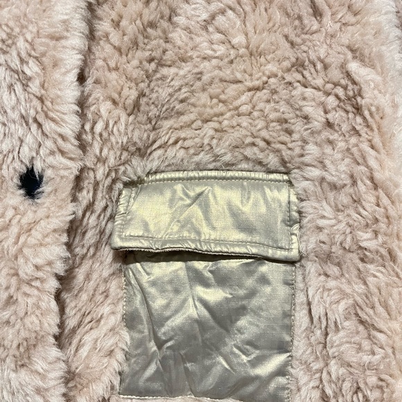 Genuine Lamb Fur and Metallic Gold Jacket - Picture 5 of 8